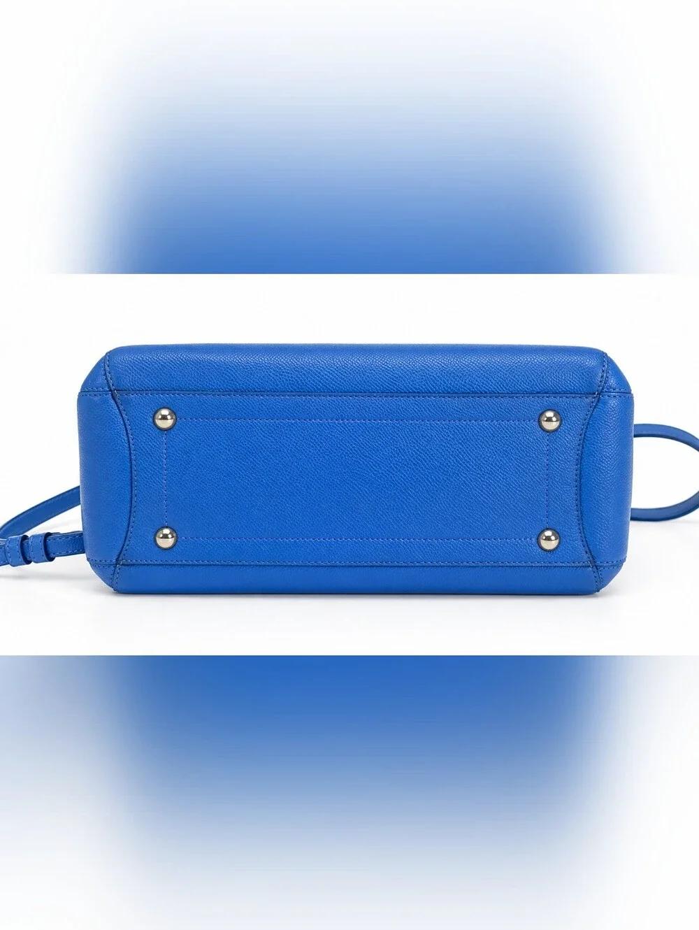 COACH Margot Blue Pebbled Leather Crossbody/Satchel